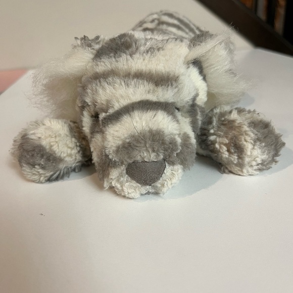 JELLYCAT Sacha Snow Tiger Plush Toy Rare Retired Stuffed Animal - Picture 4 of 6